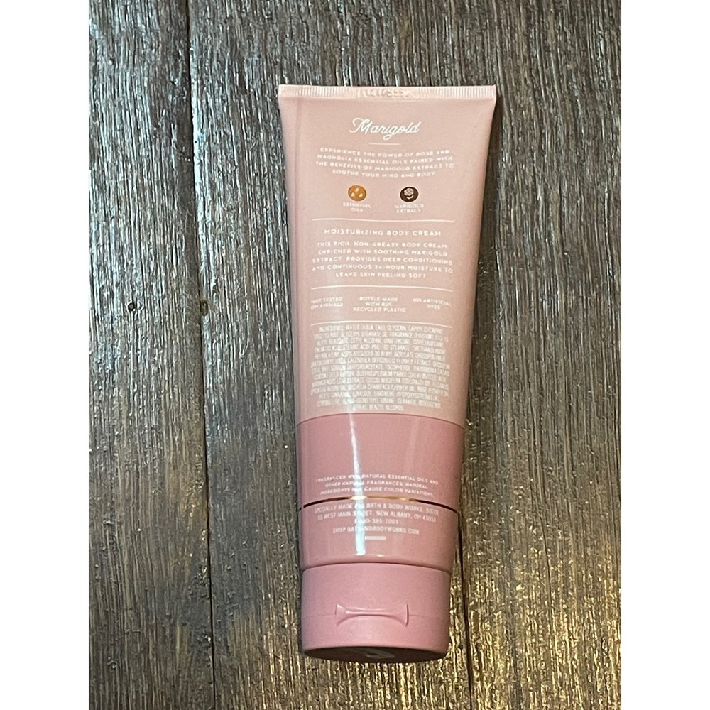 Bath & Body Works Aromatherapy Marigold Rose Magnolia Body Cream 8oz - Picture 3 of 5